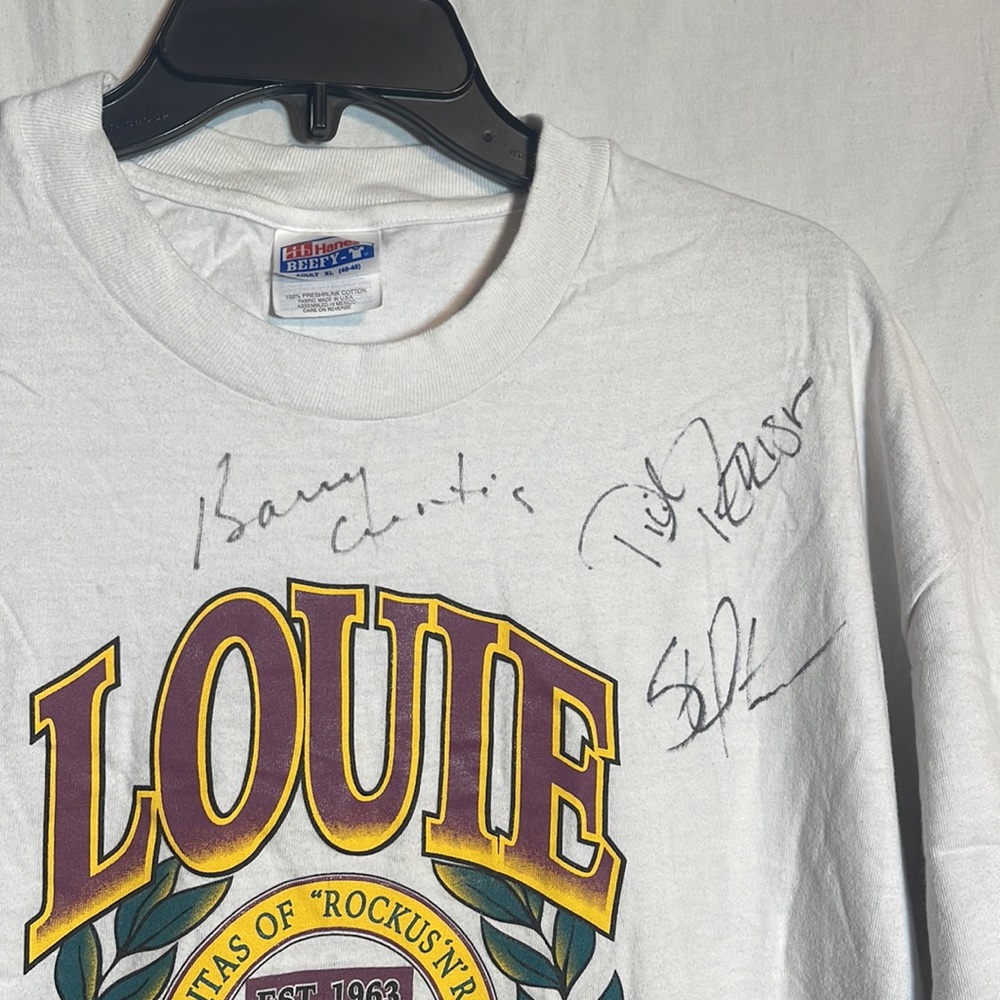 1997 The Kingsmen Louie Louie Shirt Signed Concert Tour Xl Band 90s Y2k Vintage View 5